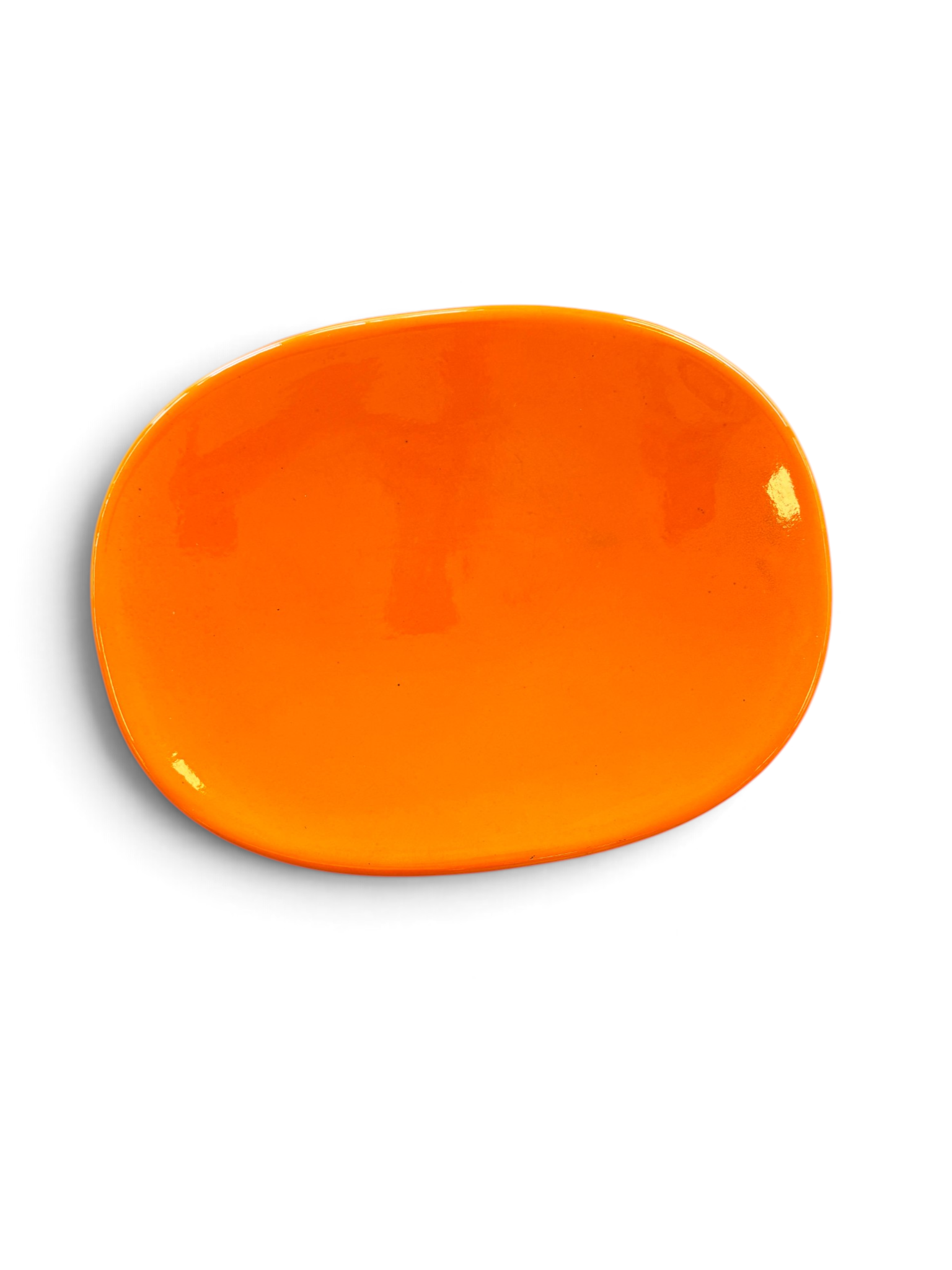 Vassoio Tremiti 4038 arancione di Danese disegnato da Angelo Mangiarotti